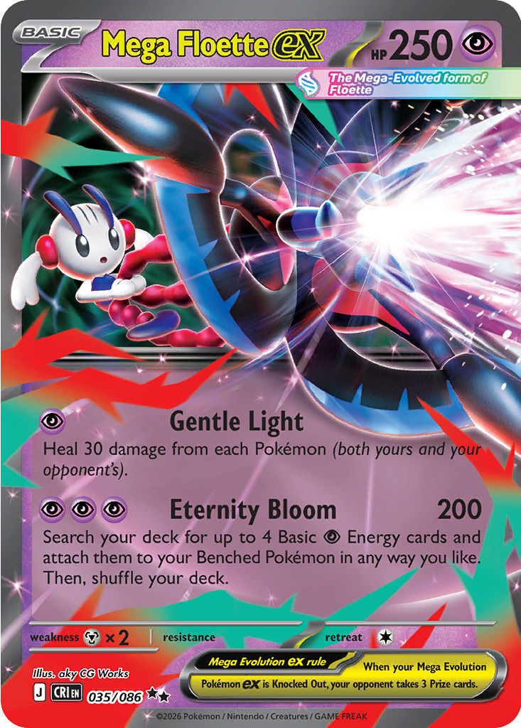 Mega Floette ex, Chaos Rising, card 035/086