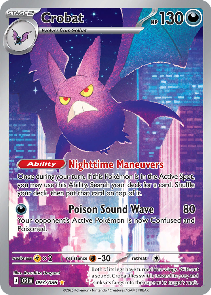 Crobat, Chaos Rising, card 093/086