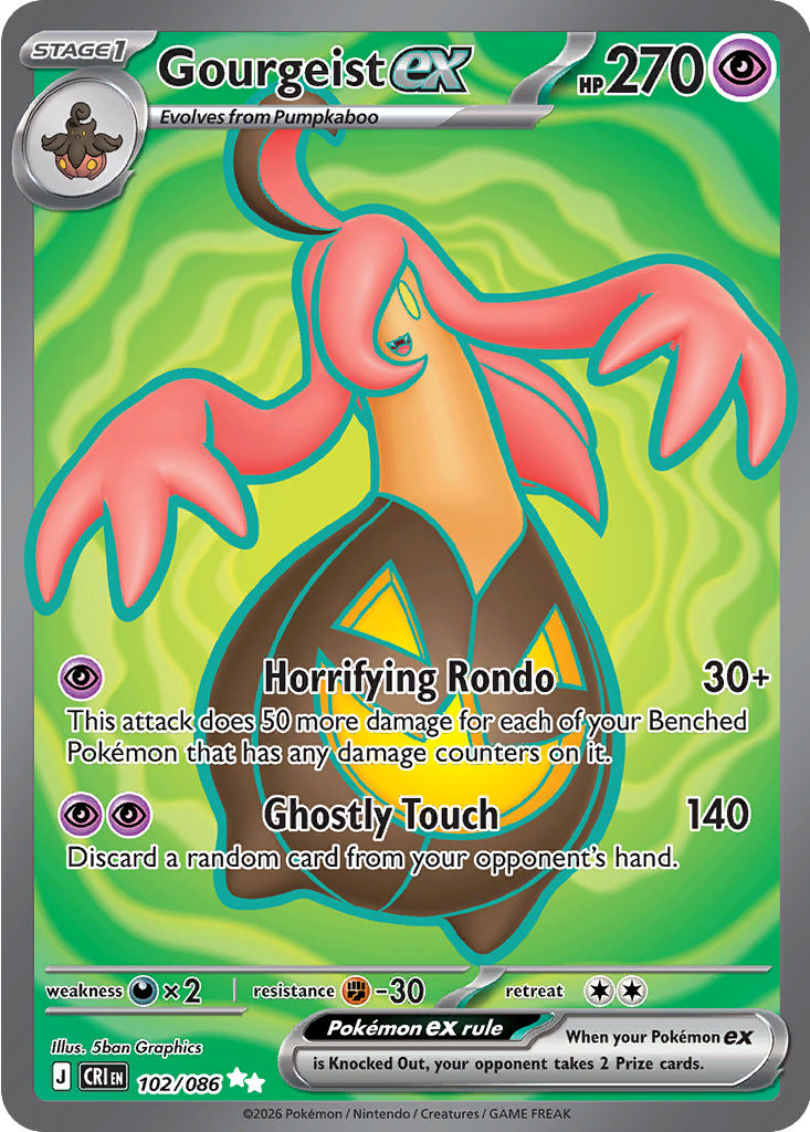 Gourgeist ex, Chaos Rising, card 102/086