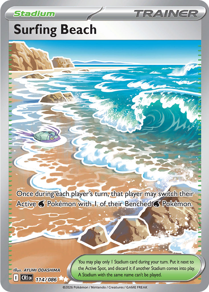 Surfing Beach, Chaos Rising, card 114/086