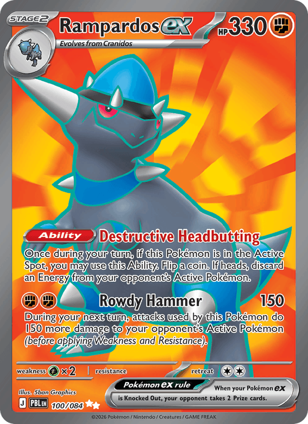Rampardos ex, Pitch Black, card 100/084