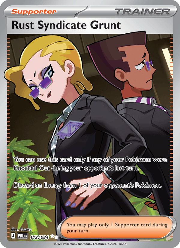 Rust Syndicate Grunt, Pitch Black, card 112/084