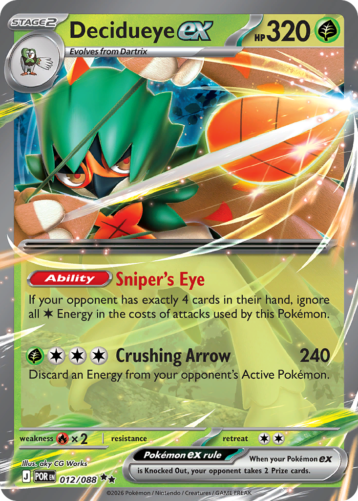 Decidueye ex, Perfect Order, card 012/088