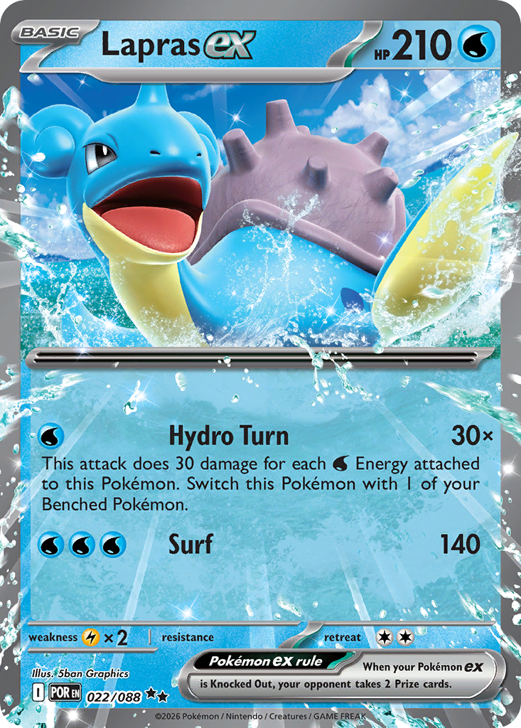 Lapras ex, Perfect Order, card 022/088
