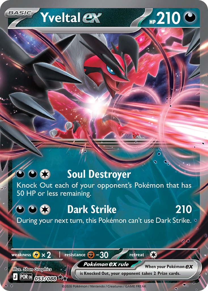 Yveltal ex, Perfect Order, card 053/088